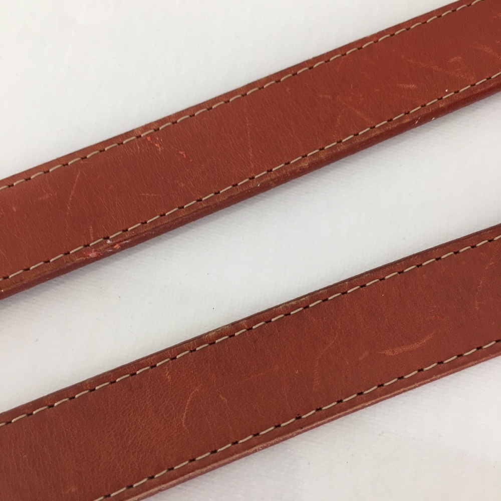 Martin Dingman Men’s Brown Leather Belt Size XL Italian Made Preppy Old Money - Picture 5 of 10